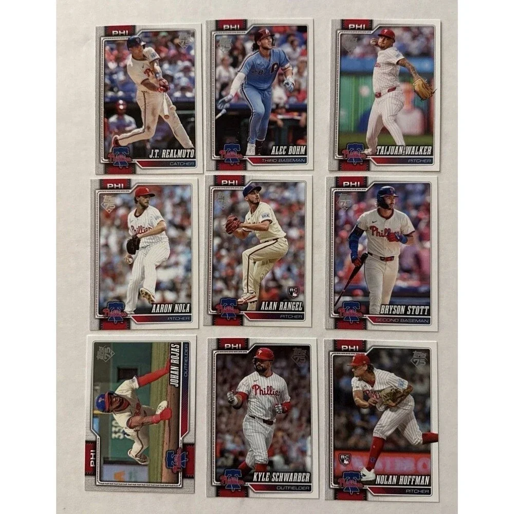 2026 Topps Series 1 & 2 Philadelphia Phillies Team Set  RC Harper Schwarber